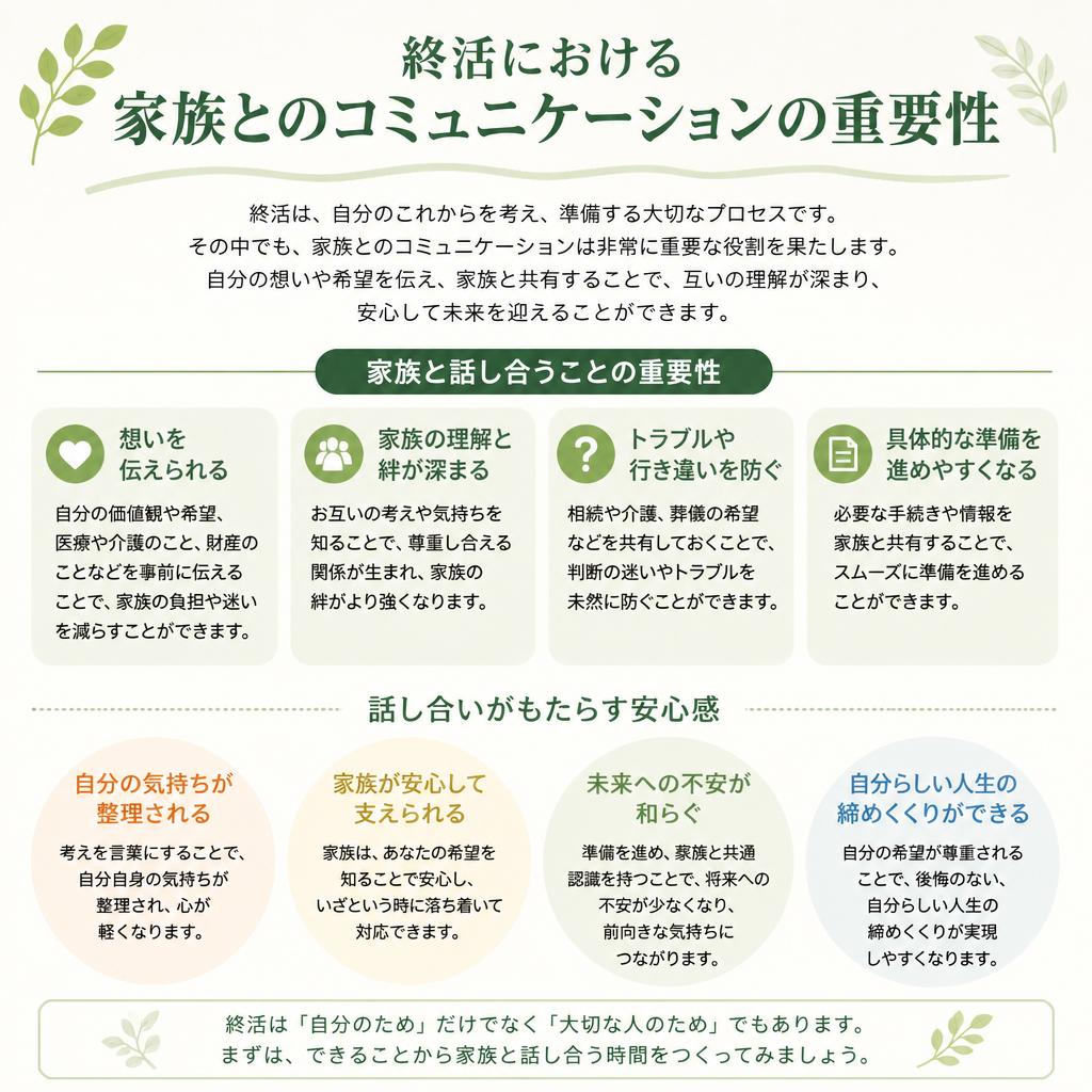 家族との話し合いがポイント