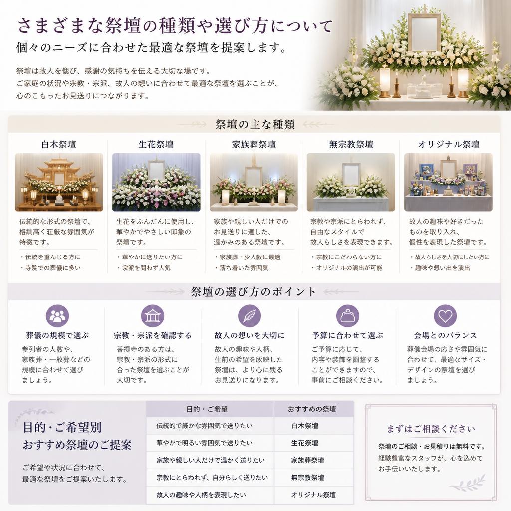 祭壇の選び方