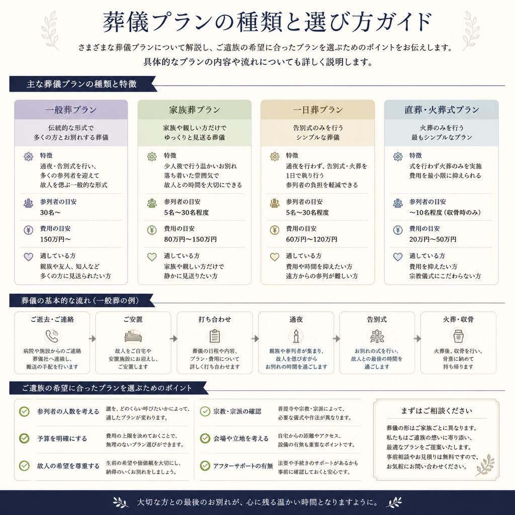 葬儀プランの選び方