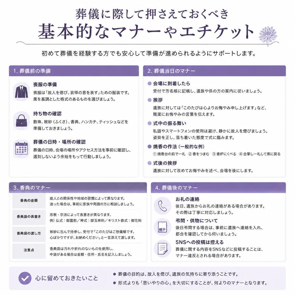 葬儀に関するマナー