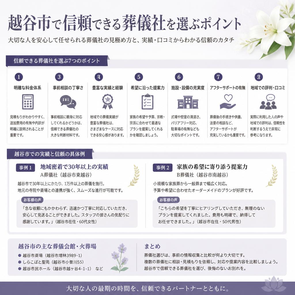 実績と信頼のある葬儀社